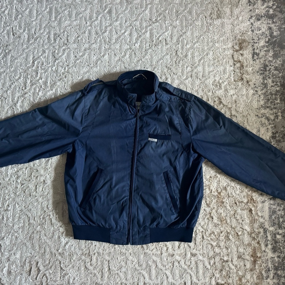 Vintage Le Parot men’s large Navy Jacket